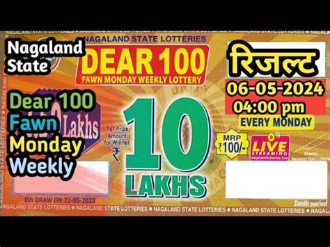 nagaland state lottery dear 100 fawn monday weekly lottery|Nagaland State Dear 100 FAWN IVORY LIME PLUM Lottery .